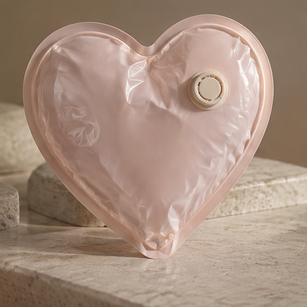 VATILYMOAY pink heart vacuum compression storage bag clean product view