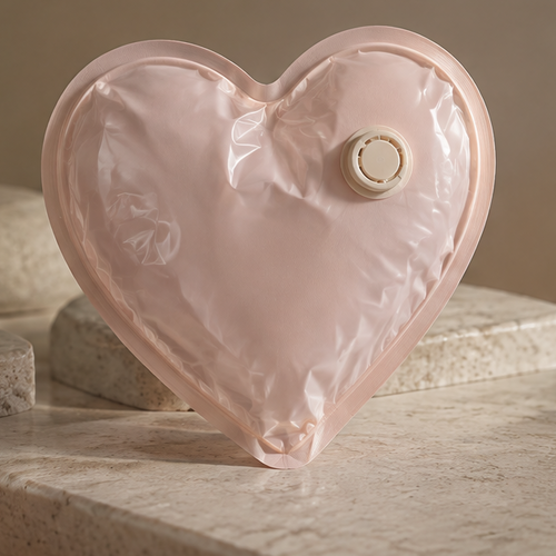 VATILYMOAY pink heart vacuum compression storage bag clean product view