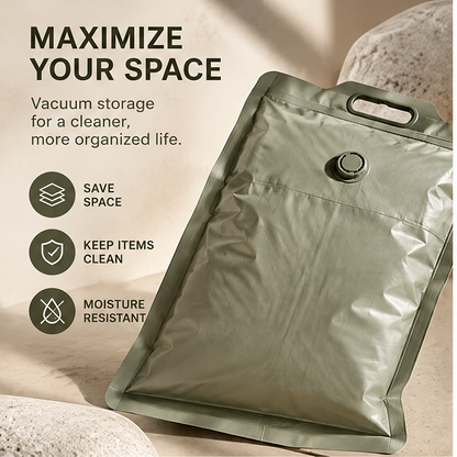 VATILYMOAY olive green vacuum bag maximize your space save space moisture resistant