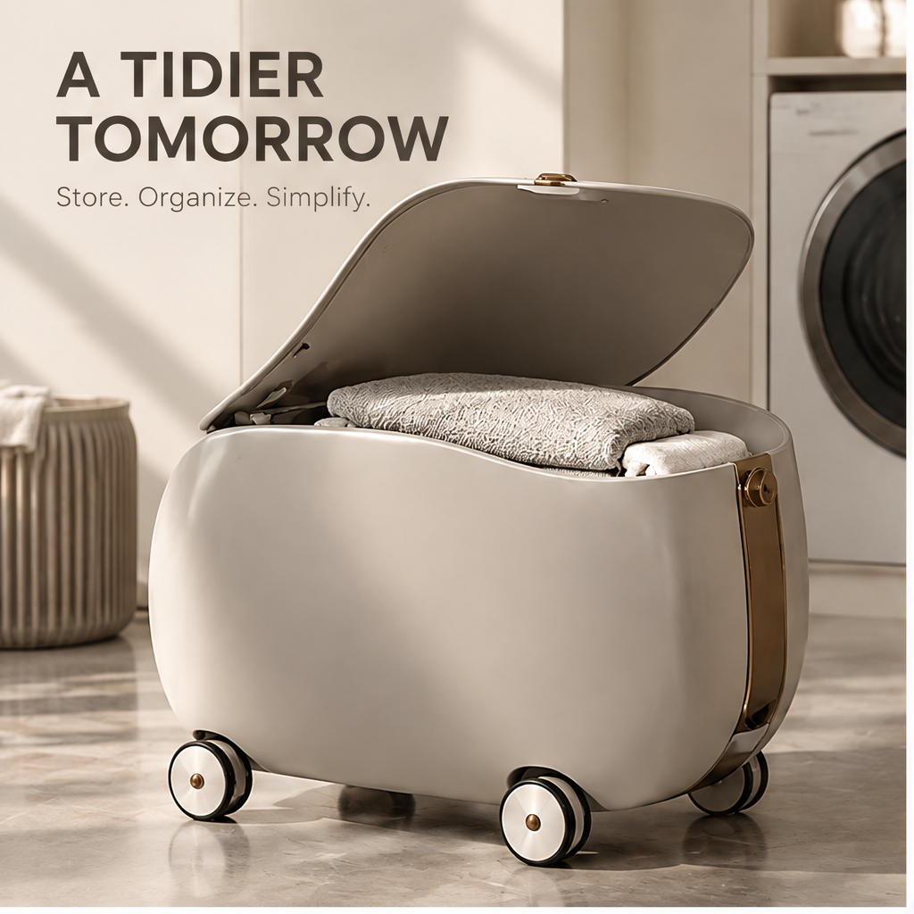 VATILYMOAY rolling storage box a tidier tomorrow store organize simplify laundry room
