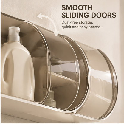 VATILYMOAY laundry shelf smooth sliding doors dust-free quick access