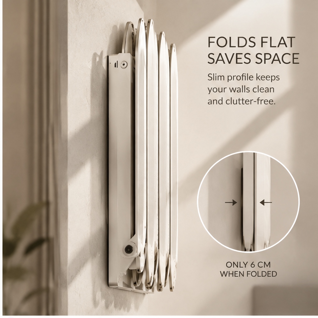 VATILYMOAY foldable drying rack folds flat saves space only 6cm when folded
