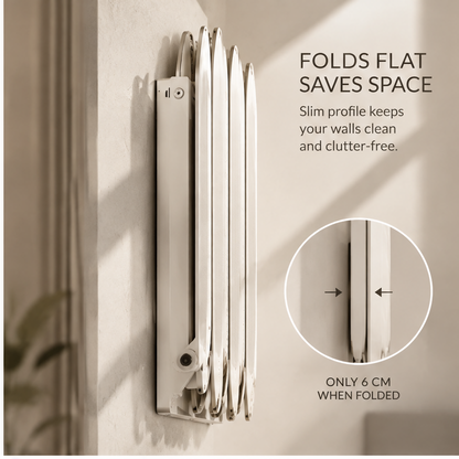 VATILYMOAY foldable drying rack folds flat saves space only 6cm when folded