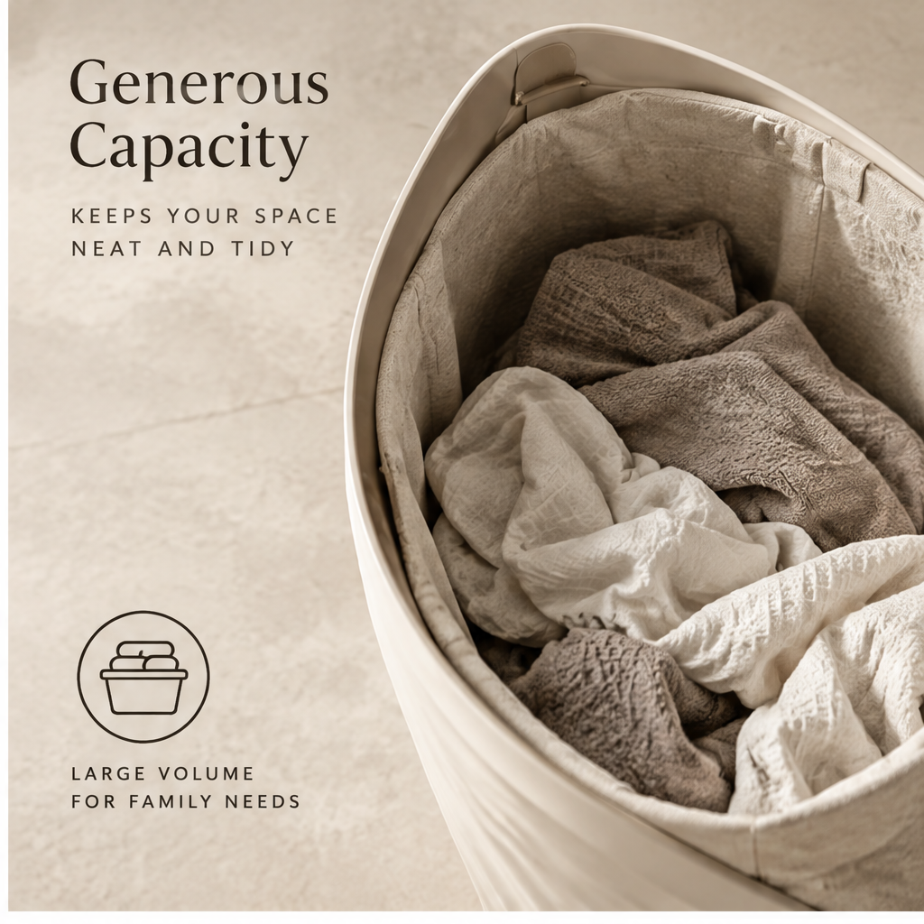 VATILYMOAY wave laundry hamper generous capacity large volume for family needs