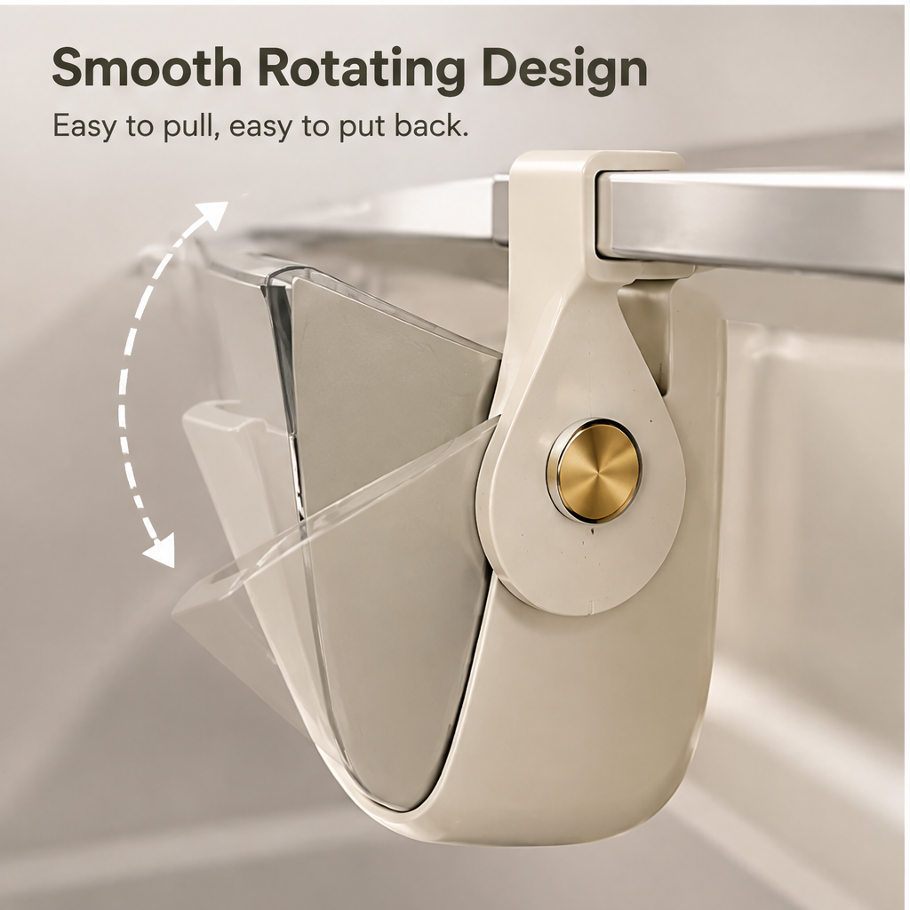 VATILYMOAY hanging fridge organizer closed view on shelf