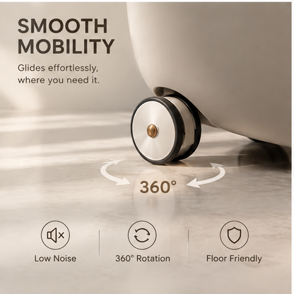 VATILYMOAY rolling storage box smooth mobility 360 degree rotation low noise floor friendly
