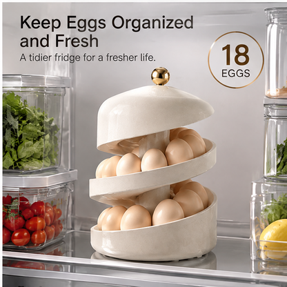 VATILYMOAY egg organizer holds 18 eggs in fridge