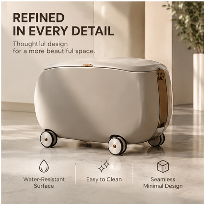 VATILYMOAY rolling storage box refined in every detail water resistant easy to clean minimal design