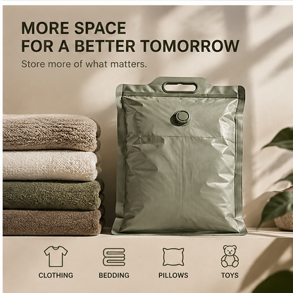 VATILYMOAY olive green vacuum bag thoughtful details built-in handle reinforced sealing