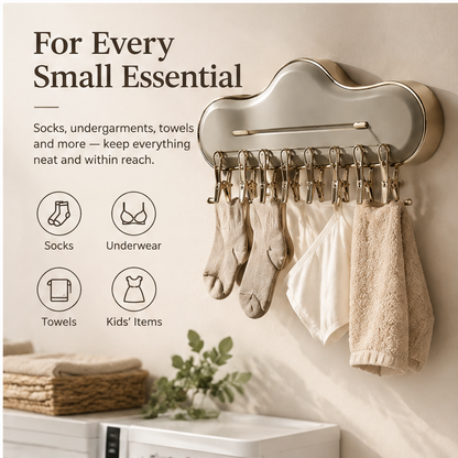 VATILYMOAY cloud clip rack gentle grip strong hold soft silicone pad gentle on fabrics